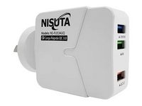 Cargador Turbo Nisuta 3 Puertos USB 3.6a