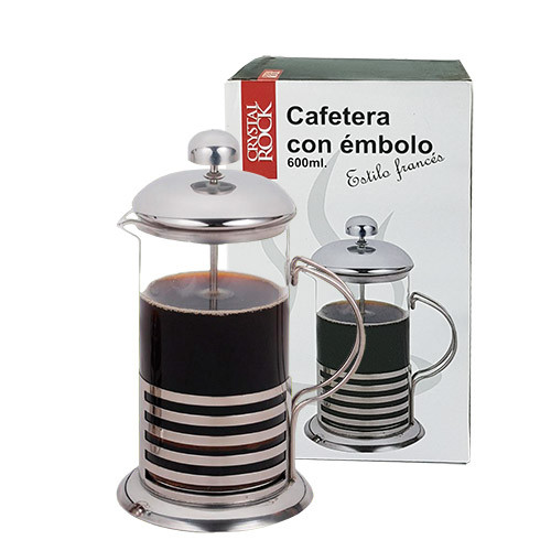 Cafetera embolo base acero 350 ml