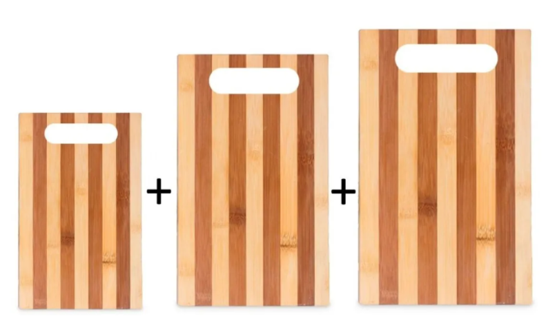 Set de 3 tablas de bambu