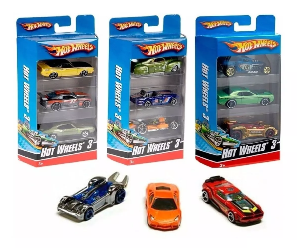 Hot Wheels Pack x 3 Vehiculos